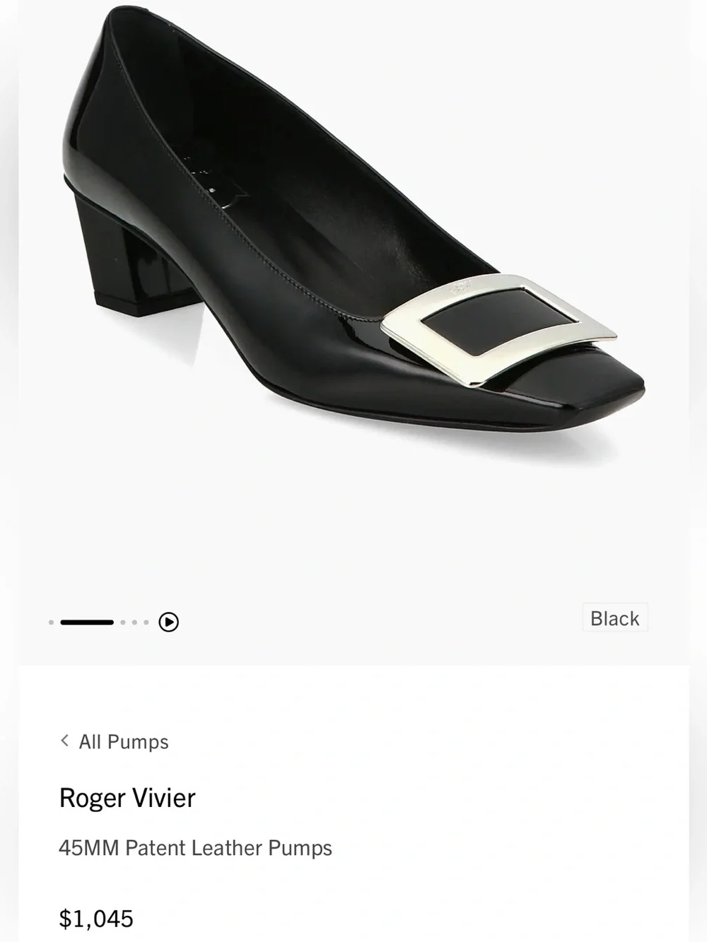 Roger Vivier patent pumps